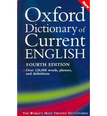 oxford dictionary of current english