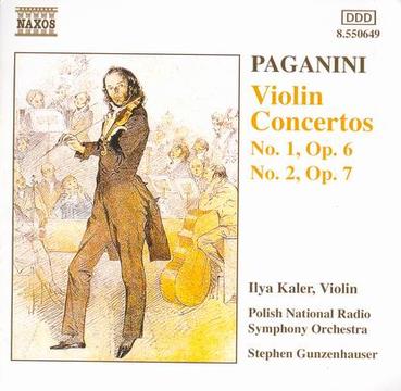 paganini:violin concertos no. 1 op. 6 no. 2 op. 7