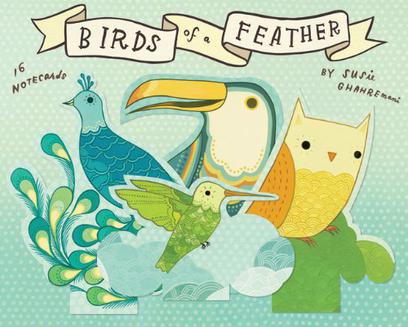 birds of a feather notecard set