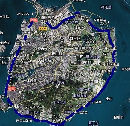 环绕厦门岛暴走一圈