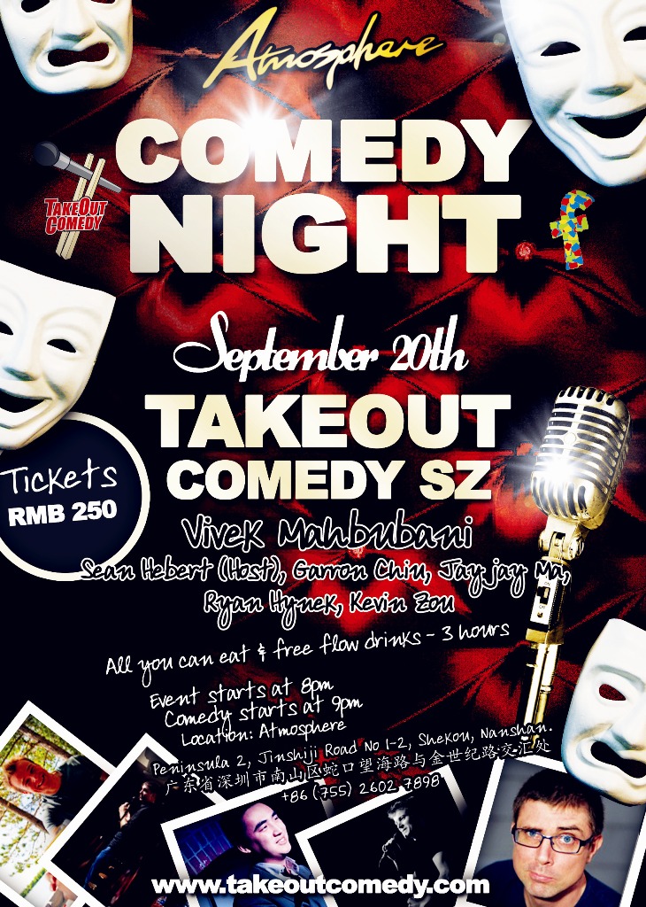 live comedy show at atmosphere! 9pm!