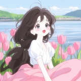 海蓝色的七七