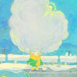 一朵橘子云