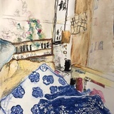 树下女子