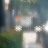 蹲在马路牙子旁