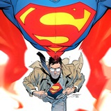 超人背着蝙蝠侠