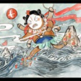 南瓜上的酒窝窝