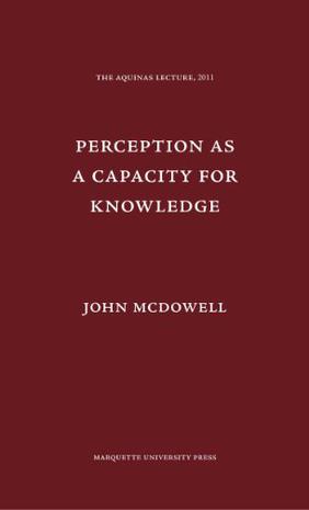 Perception as a Capacity for Knowledge
