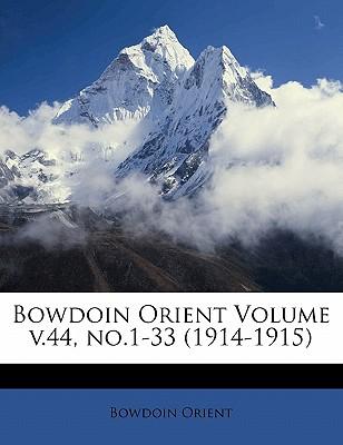 Bowdoin Orient Volume V.44, No.1-33