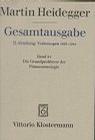 Gesamtausgabe, Ln, Bd.24, Die Grundprobleme der Phänomenologie