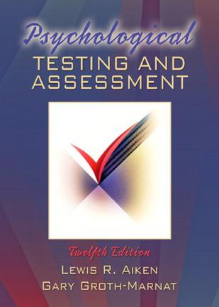 Psychological Testing And Assessment-