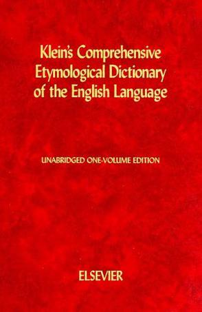 Kleins Comprehensive Etymological Dictionary of the English Language