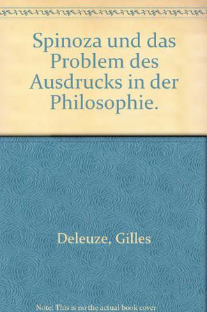 Spinoza und das Problem des Ausdrucks in der Philosophie
