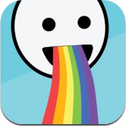 Rainbow Puke! - Gold Vomit, Laser Eyes, and Text on Photos (iPhone / iPad)