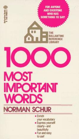 1000 Most Important Words