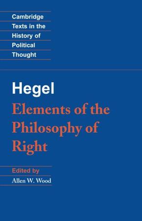 Elements of the Philosophy of Right