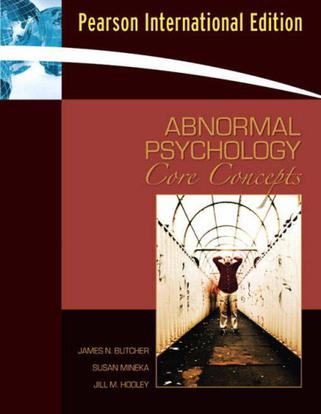 Abnormal Psychology Core Concepts