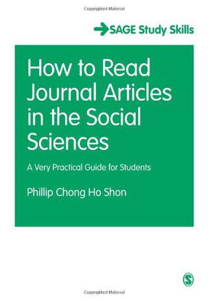 How to Read Journal Articles in the Social Sciences