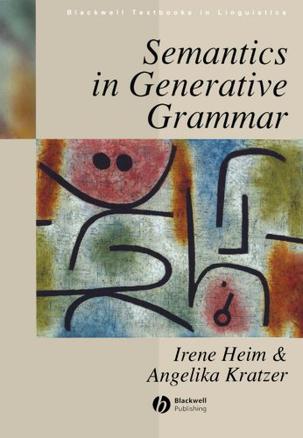 Semantics in Generative Grammar