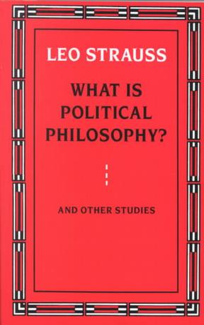 What is Political Philosophy? And Other Studies