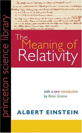 The Meaning of Relativity, Fifth Edition