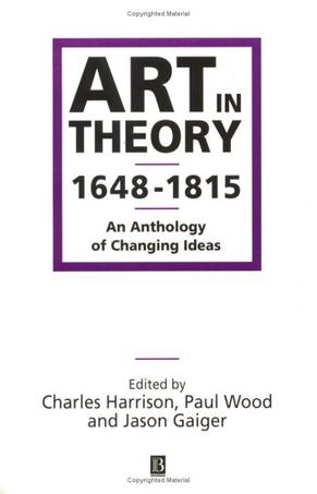 Art in Theory 1648-1815