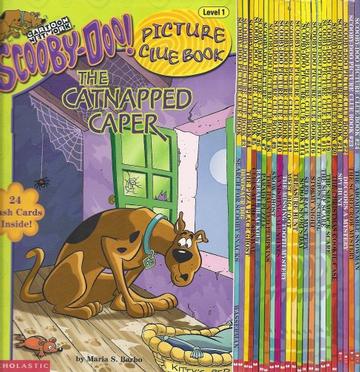SCOOBY-DOO! PICTURE CLUE BOOK COMPLETE SET, BOOKS 1-25 (25-BOOK SET WITH 24 FLASH CARDS INSIDE EACH BOOK!) (The Catnapped Caper, Search for Scooby Snacks, Dinosaur Dig, The Pizza Place Ghost, Clues at the Carnival, Baseball Blackout, Parade Puzzle, The Ha