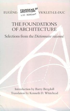 The Foundations of Architecture