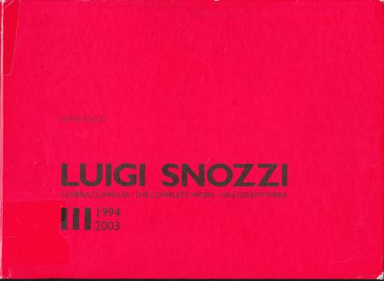 luigi snozzi l'opera completa 3 1994-2003