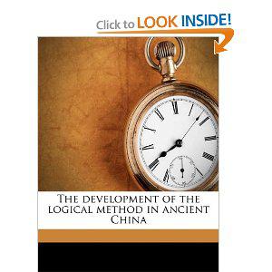 The development of the logical method in ancient China