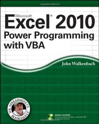 Excel 2010 Power Programming with VBA