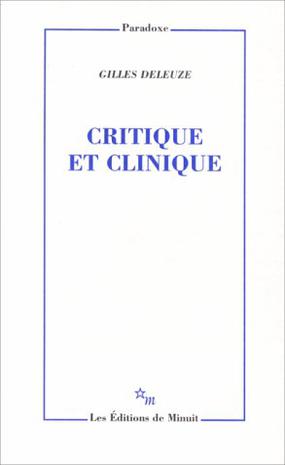 Critique et clinique